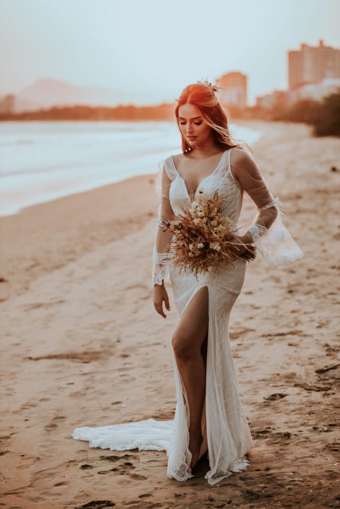 noiva praia