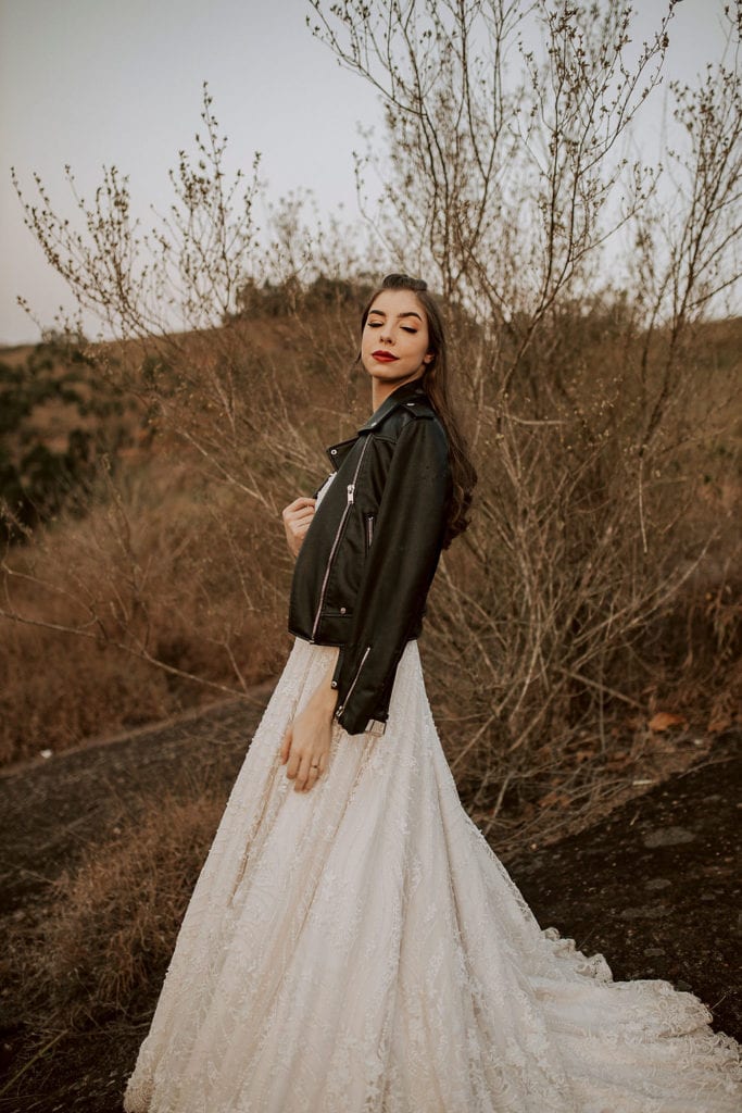noiva de jaqueta