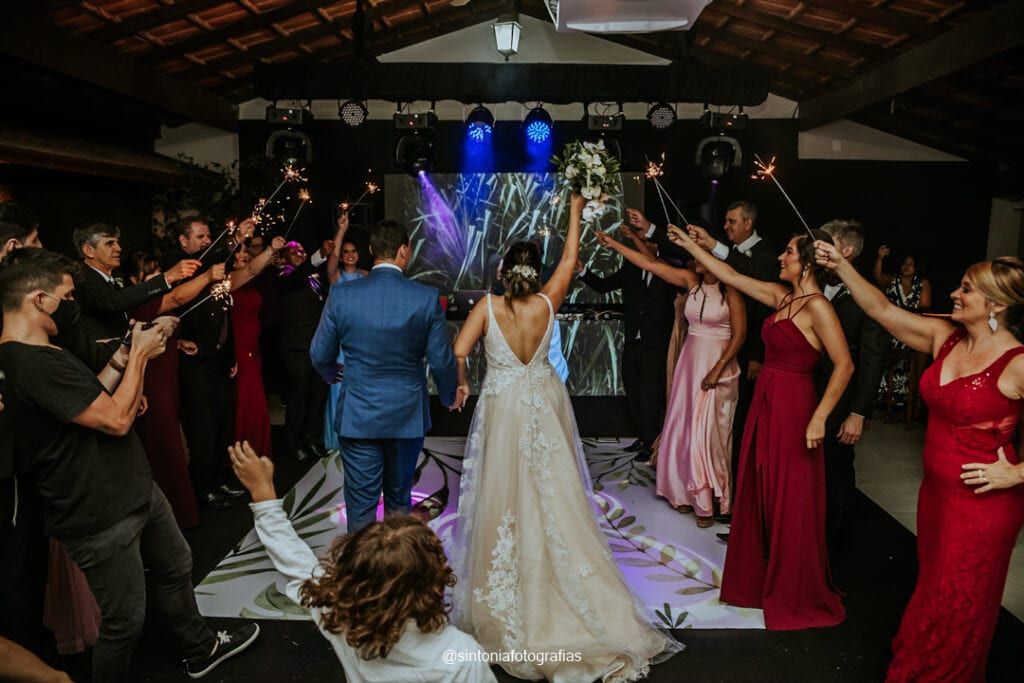 pista de dança dos noivos