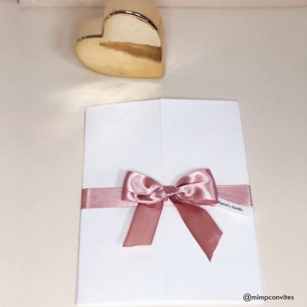 Convite De Casamento Rosé - Imagem 2